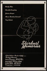 4x800 STARDUST MEMORIES 1sh '80 directed by Woody Allen, cool star constellation art!
