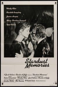 4x801 STARDUST MEMORIES style C 1sh '80 Woody Allen, romantic close-up with Charlotte Rampling!