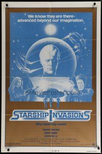 4x802 STARSHIP INVASIONS 1sh '77 wacky aliens who are advanced beyond our imagination!