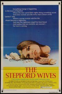 4x805 STEPFORD WIVES 1sh '75 wild image of shattered Katharine Ross, from Ira Levin's novel!