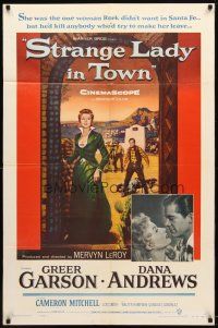 4x813 STRANGE LADY IN TOWN 1sh '55 Greer Garson, Dana Andrews, Cameron Mitchell
