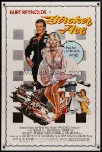4x824 STROKER ACE 1sh '83 car racing art of Burt Reynolds & sexy Loni Anderson by Drew Struzan!