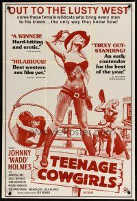 4x850 TEENAGE COWGIRLS 1sh '73 John Holmes goes to the lusty West for sexy female wildcats!