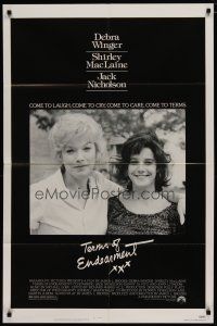4x854 TERMS OF ENDEARMENT 1sh '83 great close up of Shirley MacLaine & Debra Winger!