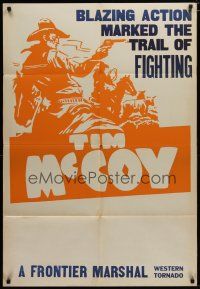 4x885 TIM MCCOY stock 1sh '40s art of classic cowboy shooting on horseback!