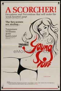 4x903 TROUBLE WITH YOUNG STUFF 1sh '77 Christine Williams, Marlene Willoughby, sex!
