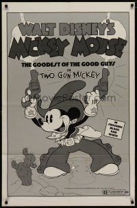 4x915 TWO GUN MICKEY 1sh R74 Mickey Mouse, the goodest of the good guys!