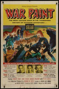 4x944 WAR PAINT 1sh '53 Robert Stack, Joan Taylor, filmed in Death Valley National Park!