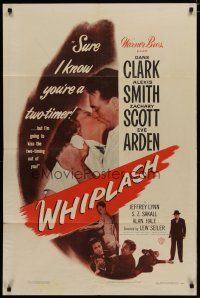 4x958 WHIPLASH 1sh '49 boxer Dane Clark & Alexis Smith are caught in the grip of love!