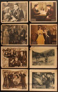 4y006 LOT OF 26 LOBBY CARDS FROM SILENT MOVIES '10s-20s great scenes from Fox & Pathe films!