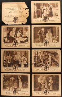 4y007 LOT OF 24 DUO-TONE LOBBY CARDS FROM SILENT MOVIES '10s-20s Kingdom Within, Salomy Jane & more!