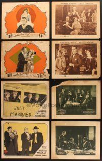 4y010 LOT OF 18 LOBBY CARDS FROM SILENT MOVIES '10s-20s scenes from Paramount, Warner Bros & more!