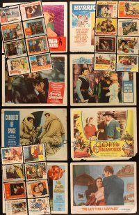 4y017 LOT OF 226 LOBBY CARDS '50 - '67 great scenes from 32 different movies!