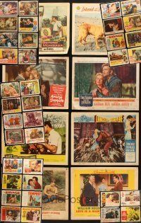 4y019 LOT OF 175 LOBBY CARDS '13 - '72 great scenes from 44 different movies!