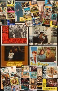 4y031 LOT OF 40 LOBBY CARDS '50s-80s great images from a variety of different movies!