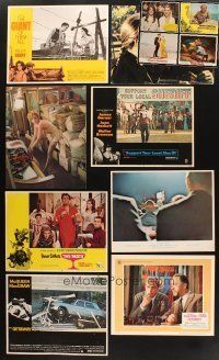 4y035 LOT OF 12 LOBBY CARDS '60s-70s James Dean, Elizabeth Taylor, Natalie Wood & more!