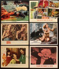 4y037 LOT OF 10 LOBBY CARDS '60s-80s Lost Continent, King Kong, Fiend Without a Face & more!