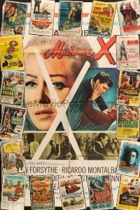 4y054 LOT OF 26 FOLDED SPANISH/U.S. ONE-SHEETS '50s-70s great images from a variety of movies!