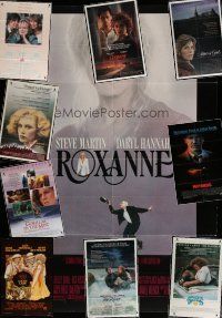 4y074 LOT OF 10 FOLDED ONE-SHEETS '70s-80s Roxanne, Lucky Lady, Frances, Witness & more!