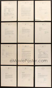4y094 LOT OF 40 LETTERS FROM PARAMOUNT, UNIVERSAL, WARNER BROS., AND RKO STUDIOS '40s-50s cool!