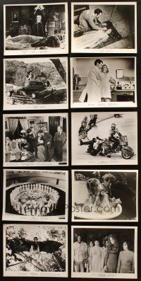 4y171 LOT OF 49 8X10 STILLS FROM HORROR/SCI-FI MOVIES '60s-80s includes Sharon Tate & Polanski!