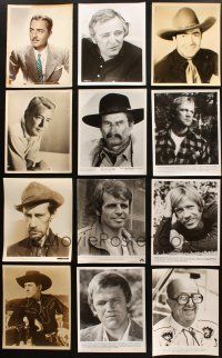 4y174 LOT OF 22 8X10 PORTRAIT STILLS OF MALE STARS '40s-70s William Powell, cowboys & more!