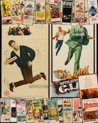 4y223 LOT OF 27 MOSTLY UNFOLDED INSERTS '50s-'60s great images from a variety of different movies!