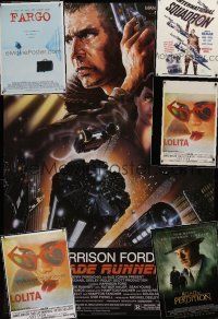 4y292 LOT OF 6 UNFOLDED COMMERCIAL, VIDEO, AND REPRO POSTERS '80s-00s Blade Runner, Lolita +more!
