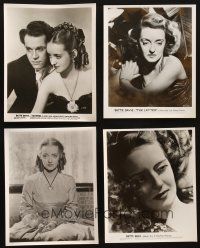 4y199 LOT OF 4 BETTE DAVIS REPRO STILLS '80s portraits from Jezebel, The Letter & more!
