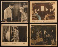4y188 LOT OF 4 8X10 LOBBY CARDS '10s-20s Mary Miles Minter, Tom Moore, cool silent movies!