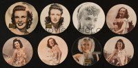 4y148 LOT OF 42 PICTURE FRAME PHOTOS '40s Ginger Rogers, Lynn Bari, Jane Wyman, Alice Faye & more!