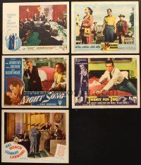 4y040 LOT OF 5 LOBBY CARDS '40s-60s Hal Roach Comedy Carnival, Lost Honeymoon & more!
