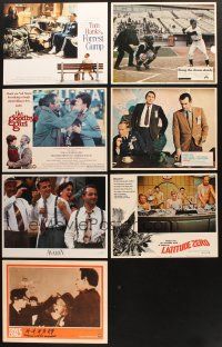 4y039 LOT OF 7 LOBBY CARDS '60s-90s Forrest Gump, Bang the Drum Slowly, Marooned & more!