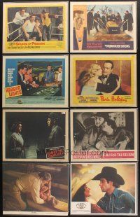 4y025 LOT OF 97 LOBBY CARDS '45 - '90 Paris Holiday, Harbor Lights, Premature Burial & many more!