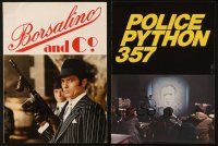 4y112 LOT OF 2 FRENCH PRESSBOOKS FROM FILM NOIR MOVIES '70s Borsalino & Police Python 357!