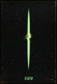 4z052 ALIEN RESURRECTION style A teaser DS 1sh '97 Sigourney Weaver, Winona Ryder, sci-fi sequel!