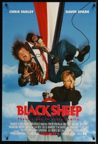 4z129 BLACK SHEEP advance DS 1sh '95 cool wacky images Chris Farley, David Spade, Gary Busey!