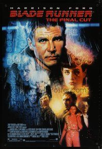 4z131 BLADE RUNNER DS 1sh R07 Ridley Scott sci-fi classic, art of Harrison Ford by Drew Struzan!