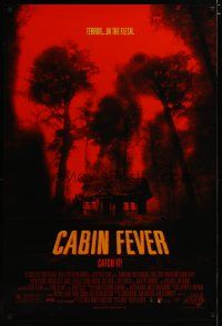 4z179 CABIN FEVER 1sh '02 Eli Roth directed, creepy image of cabin in the woods!