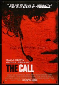 4z182 CALL advance DS 1sh '13 Abigail Breslin, image of 911 operator Halle Berry & map of L.A.!