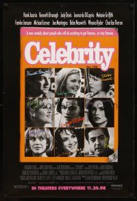 4z197 CELEBRITY advance 1sh '98 Woody Allen, Hank Azaria, Charlize Theron, Leonardo DiCaprio