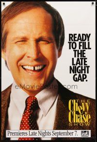 4z205 CHEVY CHASE SHOW TV 1sh '93 wacky image, ready to fill the late night gap!