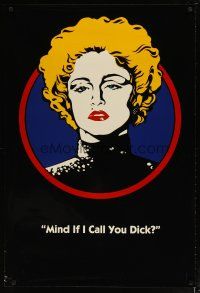 4z263 DICK TRACY teaser DS 1sh '90 cool art of Madonna as Breathless Mahoney!