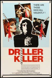 4z276 DRILLER KILLER 1sh '79 Abel Ferrara, he kills violently with an electric drill!