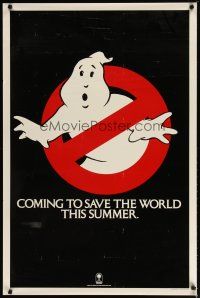 4z336 GHOSTBUSTERS teaser 1sh '84 Bill Murray, Aykroyd, Ramis, Coming to Save The World!