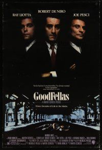 4z354 GOODFELLAS DS 1sh '90 Robert De Niro, Joe Pesci, Ray Liotta, Martin Scorsese classic!