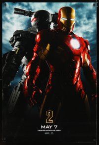 4z431 IRON MAN 2 teaser DS 1sh '10 Marvel, directed by Favreau, Robert Downey Jr in title role!