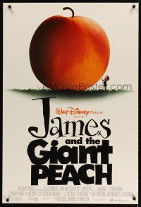 4z440 JAMES & THE GIANT PEACH DS 1sh '96 Walt Disney stop-motion fantasy peach cartoon!