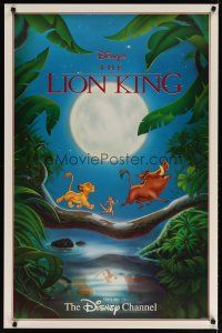 4z482 LION KING tv poster R1996 classic Disney cartoon set in Africa, Timon & Pumbaa!