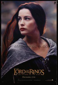 4z493 LORD OF THE RINGS: THE RETURN OF THE KING teaser DS 1sh '03 sexy Liv Tyler as Arwen!